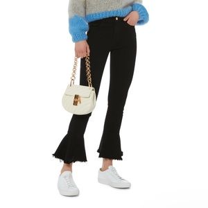NWT frame le skinny de jeanne flounce flair
